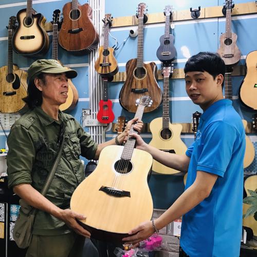 Đàn Guitar gỗ Hồng Đào Bắc Phi Mahogany FullSolid tại Hà Nội